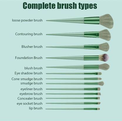 K3NTERPRISES Pro-Level 13-Piece Brush Set for Blending & Buffing
