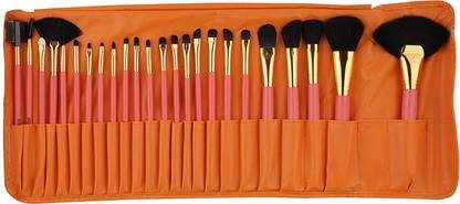SHEELU Beauty Neon Peach Eyeshadow Brushes Set Eyebrow Eyelash Make Up Brushes
