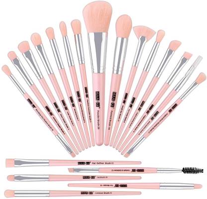 Maange Makeup Brush Set 20 Pcs Make Up Brushes Set Kit (Black Silver )