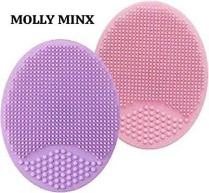 MOLLY MINX 2 Pack Face Scrubber, Soft Silicone Facial Cleansing Exfoliator Face Wash Brush