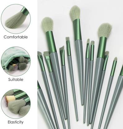 HAYAGRIVA EXPORT 13 Pcs Mini Makeup Brush Set with Case