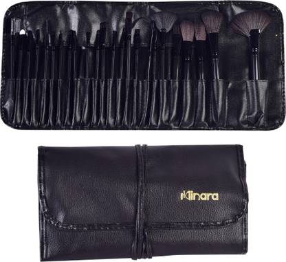 MINARA Professional Make Up Brushes Sets With Leather Storage Pouch