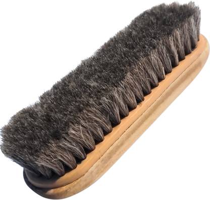 HIMMU'S FASHION HUB Premiium Horse Hair brush for Shoes, Jackets, Leather Shoes e.tc. Brush