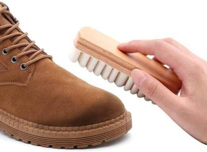 Shivaaro Crepe Suede Shoe Brush Set Includes Suede Brush Cleaner Brush and Suede Eraser Brush
