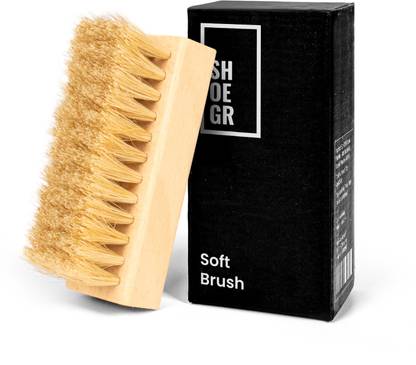 SHOEGR Soft Bristle Brush | Delicate Bristles Best for Cleaning Uppers of Nubuck, Canvas, Knit, Suede, Multi-Material & Sports Shoes Brush