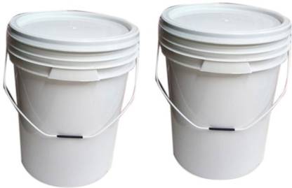 वी एल पॉलीमर Air tight Leak proof Empty Paint Bucket 10 L प्लास्टिक बाल्टी