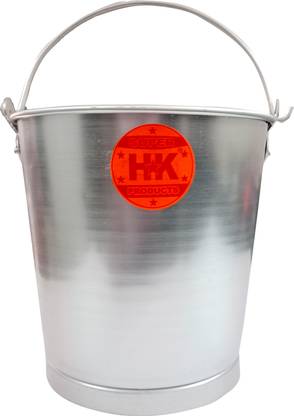 Super HK Hard Anodised Aluminium Bucket with Handle Made for Home and Restaurant 5 L Aluminium Bucket