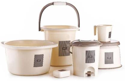 NEELESHWARI Bathroom Set Combo With 20L Bucket and Accessories Plastic Bucket Set - 20 L Plastic Bucket