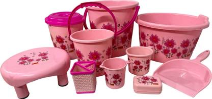 Hariware Bathroom Set 10 Pieces 20L Basket 25L Tab 20 L Plastic Bucket