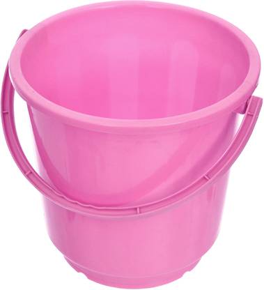 KUBER INDUSTRIES Plastic Unbreakable Bucket with Handle|16 Liter|Pink 16 L Plastic Bucket