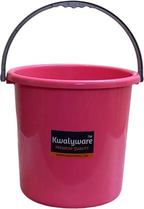 kwalyware Deluxe Bucket | Sturdy and Durable | Bathroom, Kitchen, Wet Area Use | 18 L Plastic Bucket
