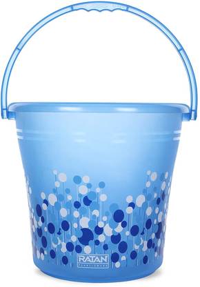 RATAN 16 Liter Delux Bubble Print Bucket 16 L Plastic Bucket