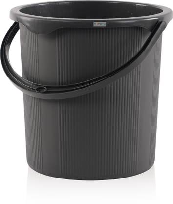 HOMESTIC 25 Ltr Plastic Bucket for Bathroom | Magnite 25 | Grey 25 L Plastic Bucket