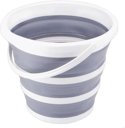 TROVEXX Silicone Folding Bucket for Camping, Travel, Car Washing, Home/Outdoor/Garden 10 L Silicone Bucket