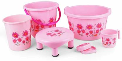 Hariware Bathroom Set Combo With 20L Bucket and Accessories Multicolour ...