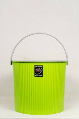KKR INDUSTRIES ROUND BUCKET 20 LITRES (GREEN) Plastic Dustbin