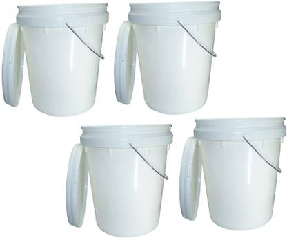 V L POLYMERS Plastic Unbreakable Paint Bucket 10 L Plastic Bucket