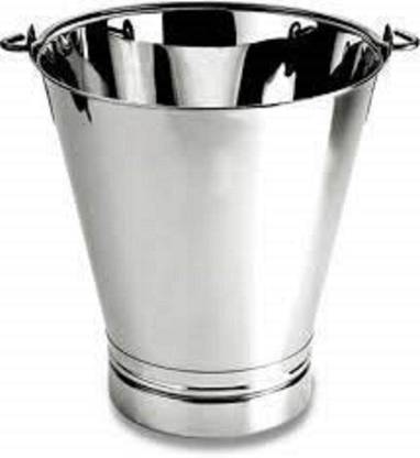MASSEY Stainless Steel Bucket Multipurpose | Non-Joint | Leak Proof | 100% Pure. 5 L Steel Bucket