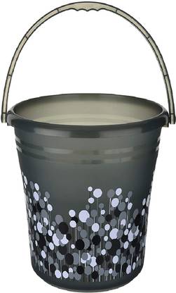 AVAIKSA 100% Virgin Plastic Unbreakable Bucket ( 20 Ltr - Black ) 20 L Plastic Bucket