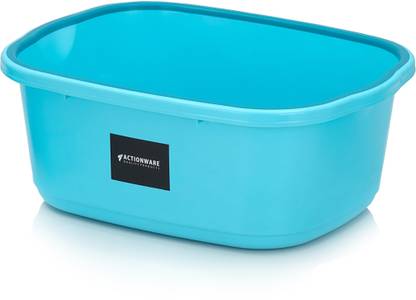 ACTIONWARE Nova Square Small Baby Tub 20 Ltr. (Aero Blue) 20 L Plastic Bucket