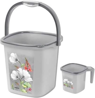 MILTON Swish Bucket with matching mug 18 L Plastic Bucket