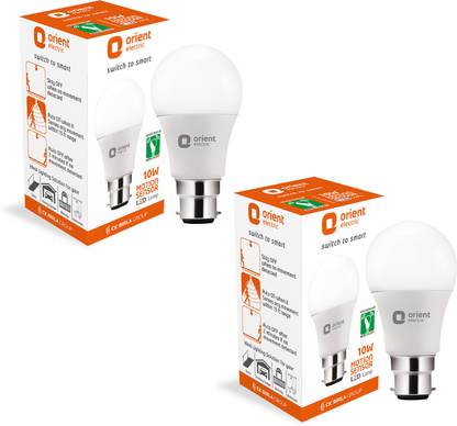 Orient Electric 10 W Motion Sensor Round B22 LED Bulb