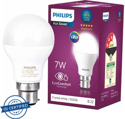 PHILIPS 7 W Basic Standard B22 LED Bulb