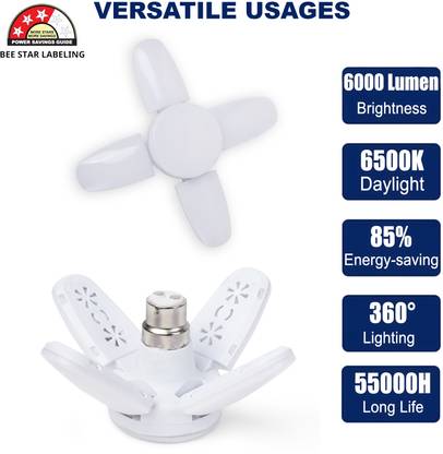 Glowing Night 30 W Basic Standard B22 LED Bulb