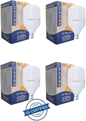 REMEN 50 W Basic Standard B22 LED Bulb