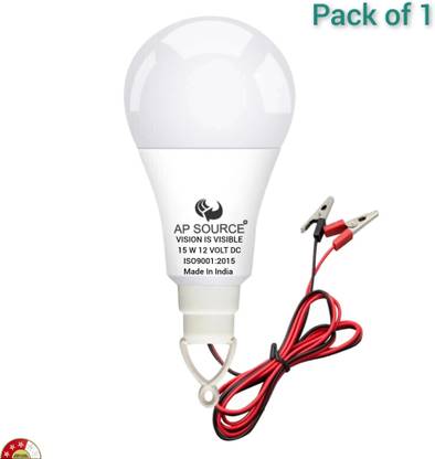 AP Source 15 W Basic Round 2 Pin LED Bulb