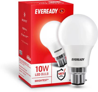 EVEREADY 10 W Basic Round B22 LED Bulb