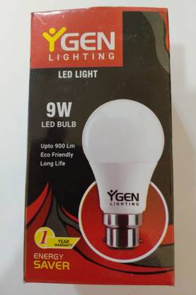 YGEN 9 W Basic Round B22 LED Bulb