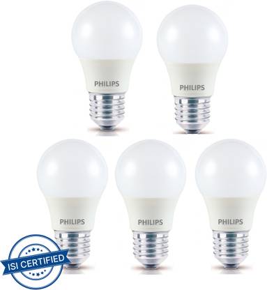 PHILIPS 5 W Basic Round E27 LED Bulb