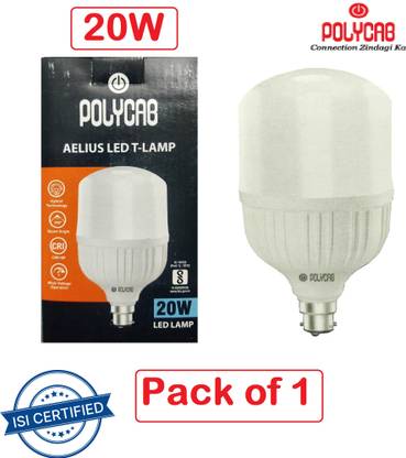 Polycab 20 W Basic Round B22 LED Bulb