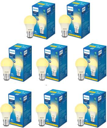 PHILIPS 5 W Basic Round B22 LED Bulb