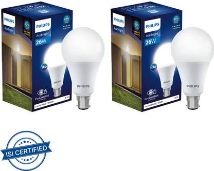 PHILIPS 26 W Basic Round B22 D LED Bulb