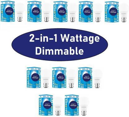 HALONIX 9 W, 0.5 W Basic Round B22 LED Bulb