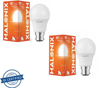 HALONIX 15 W Basic Round B22 LED Bulb