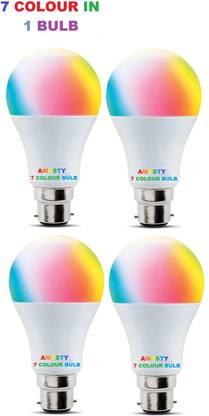 AMYSTY 9 W Basic Round B22 LED Bulb