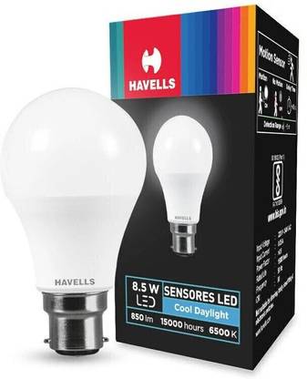 HAVELLS 8.5 W Motion Sensor Round B22 LED Bulb