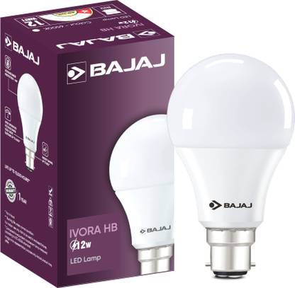 BAJAJ 12 W Basic Round B22 LED Bulb
