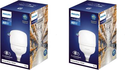 PHILIPS 40 W Basic Round B22 LED Bulb
