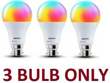 AMYSTY 9 W Basic Round B22 LED Bulb