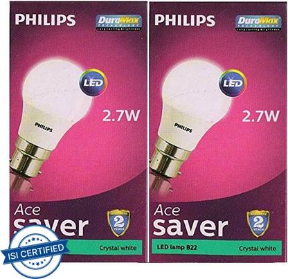 PHILIPS 2.7 W Basic Standard B22 LED Bulb