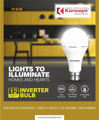 Koncept 12 W Inverter Standard B22 D LED Bulb