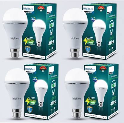Highlee 12 W Inverter Round B22 Inverter Bulb