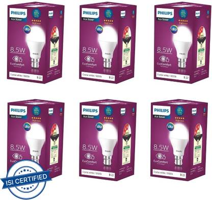 PHILIPS 8.5 W Basic Round B22 LED Bulb