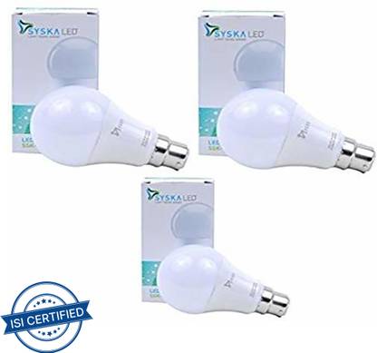 Syska 5 W Basic Round B22 LED Bulb