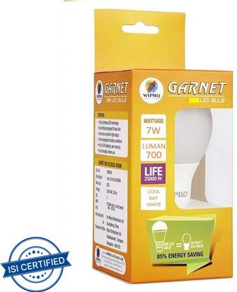 Wipro 7 W Basic Standard E27 LED Bulb