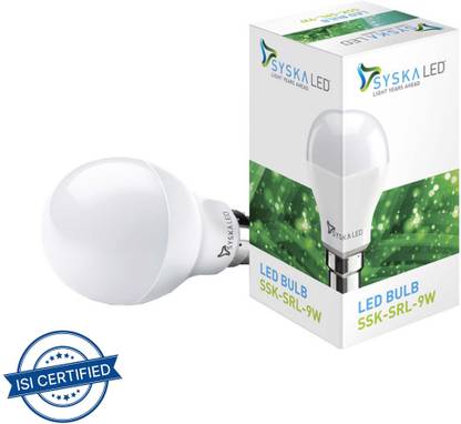 Syska Led Lights 9 W Basic Standard B22 LED Bulb